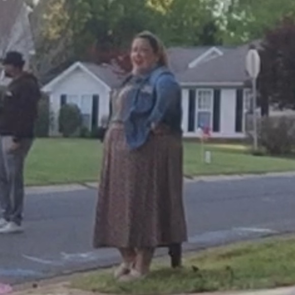 Leota plus size tan and white polka dot halter - Picture 5 of 5